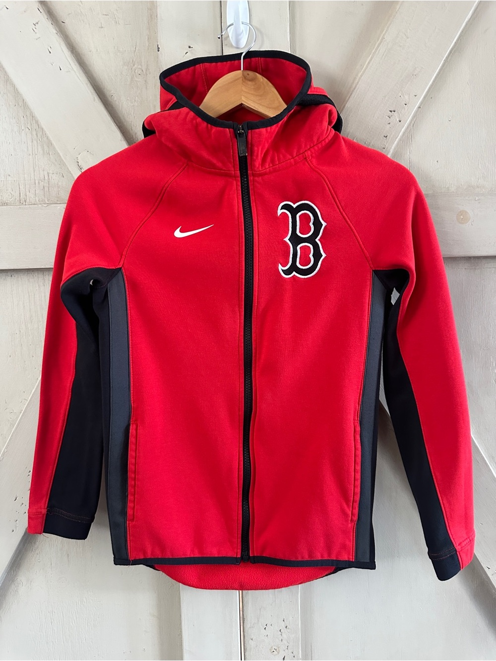 Nike Therma-FIT Boston Red Sox Full Zip Hoodie Jacket – Youth Large